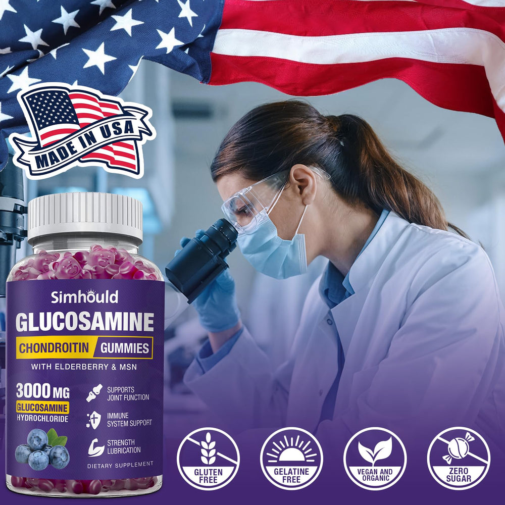 Simhould gummies being taken with water as part of daily routine.