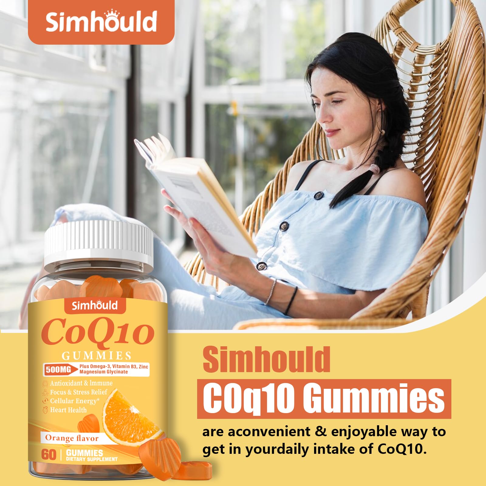 Simhould quality-assured CoQ10 gummies produced under GMP standards for reliable quality.