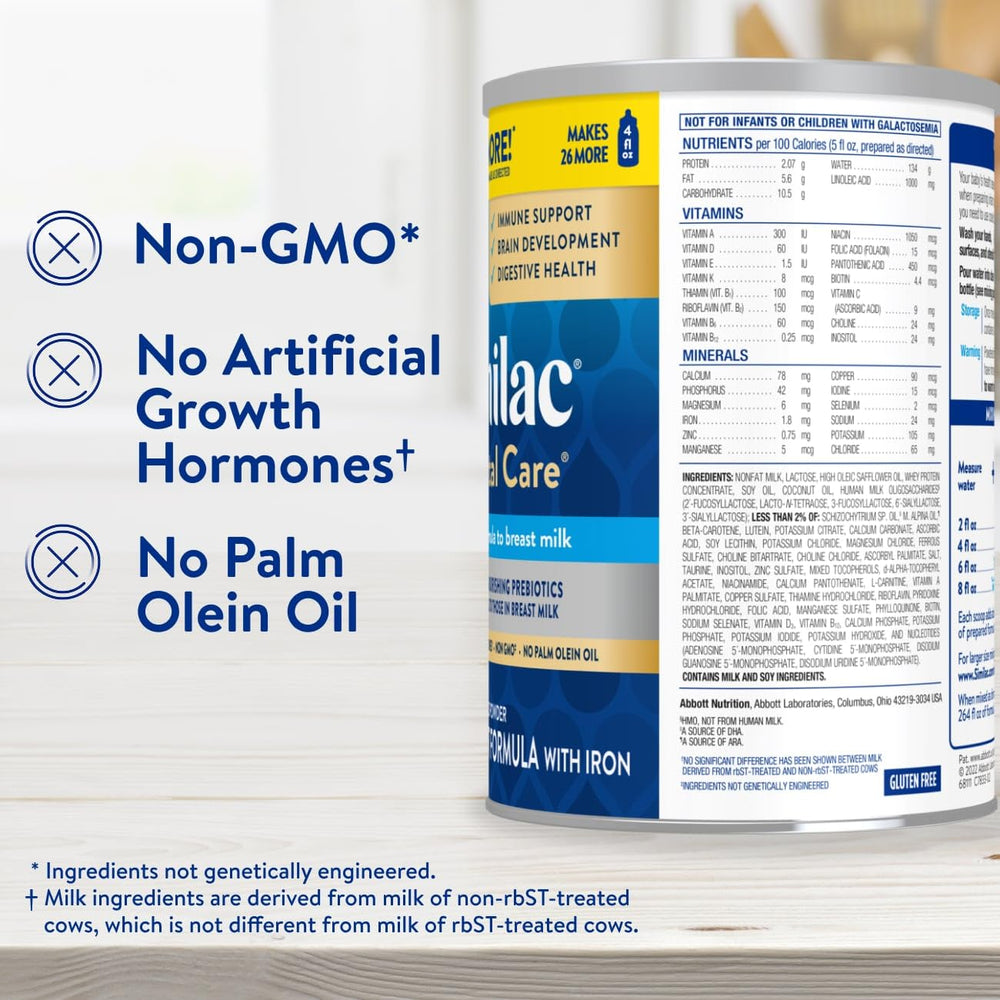 Graphic highlighting brain development nutrients in Similac 360 Total Care