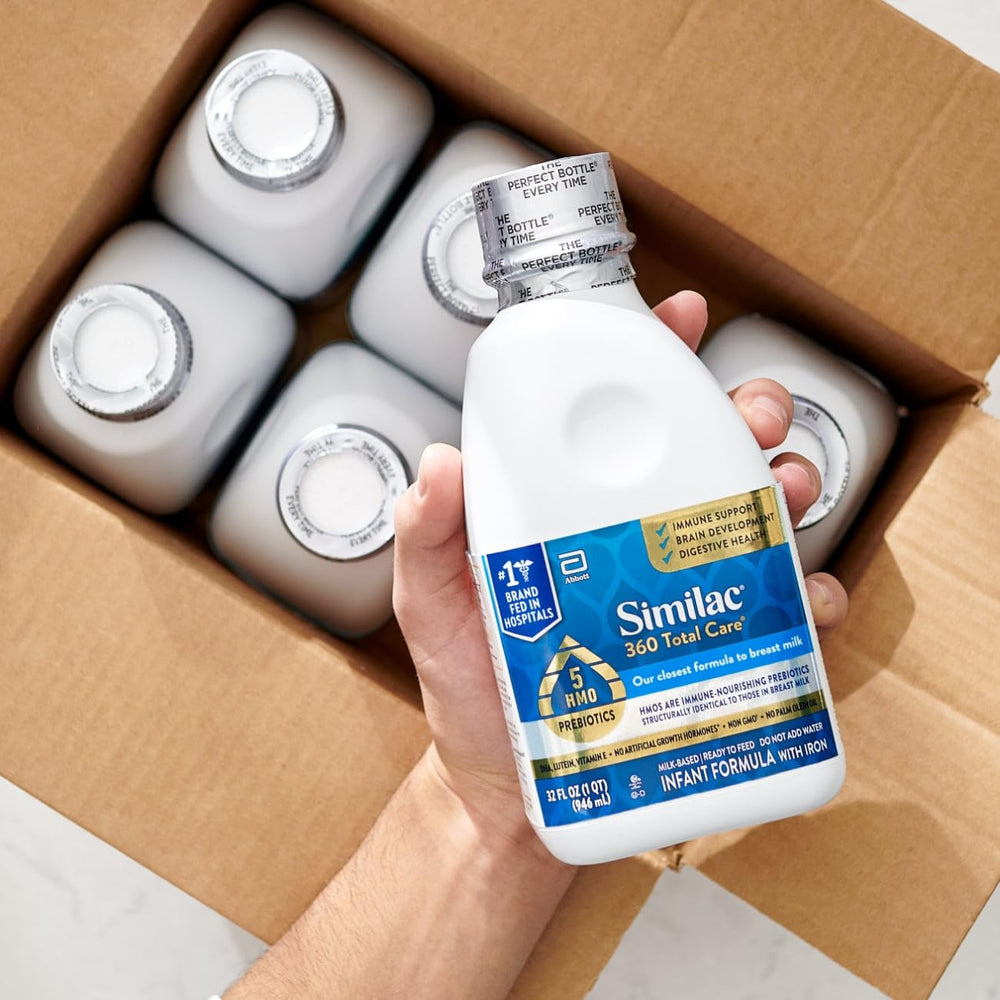 Similac 360 Total Care aids digestive health with prebiotics.