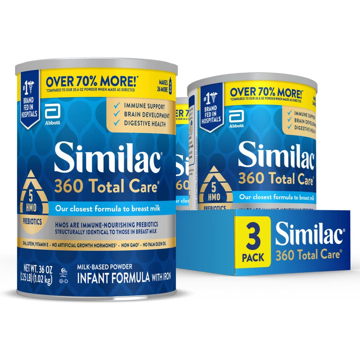 Similac 360 Total Care front label image for daily infant feeding support