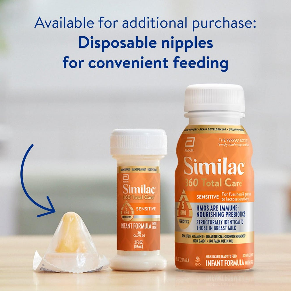 Similac 360 Total Care Sensitive family mealtime scene emphasizes gentle feeding