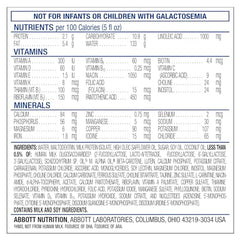 Similac 360 Total Care Sensitive ingredient list shows non-GMO components
