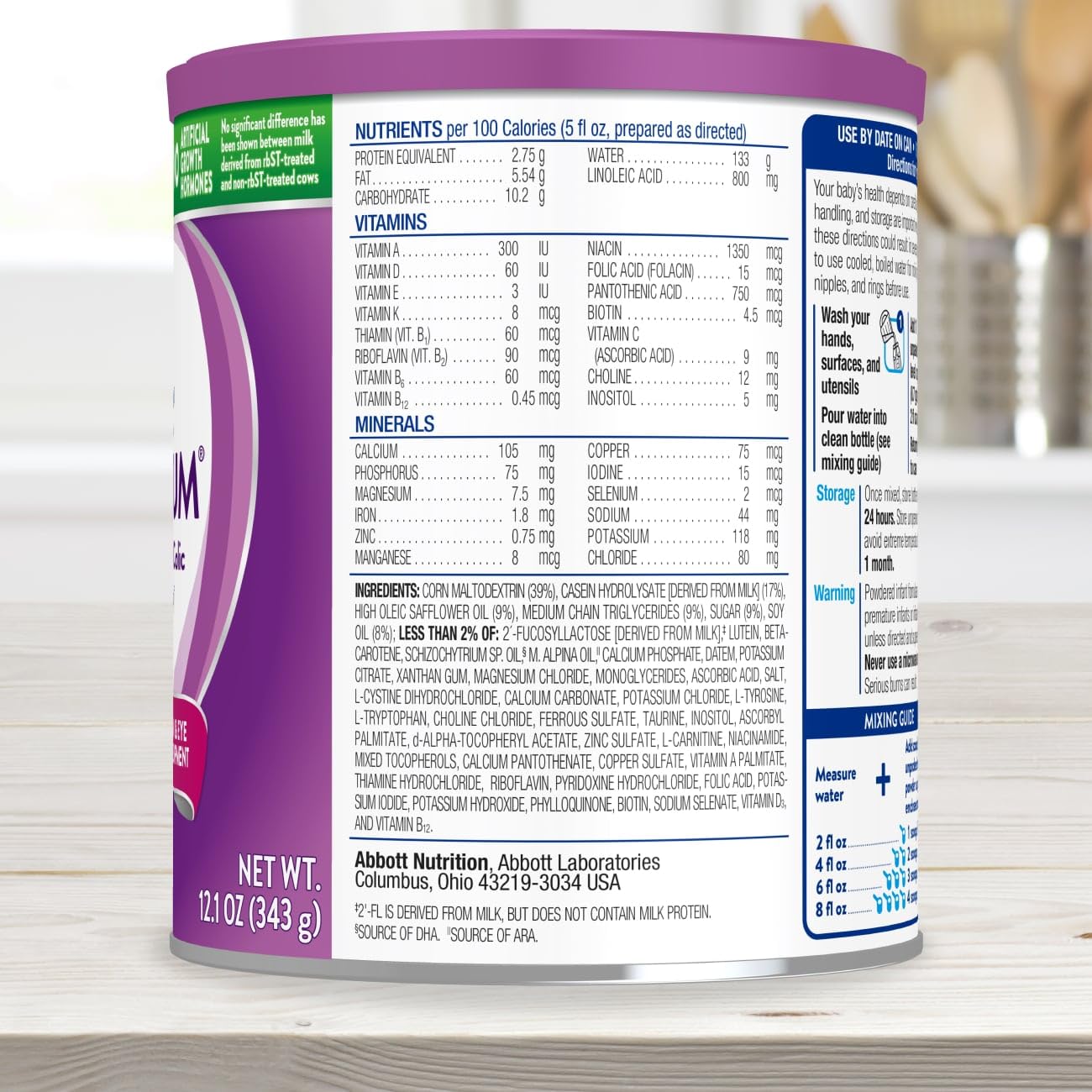 Similac Alimentum-front-can highlights hypoallergenic formula for protein sensitivity