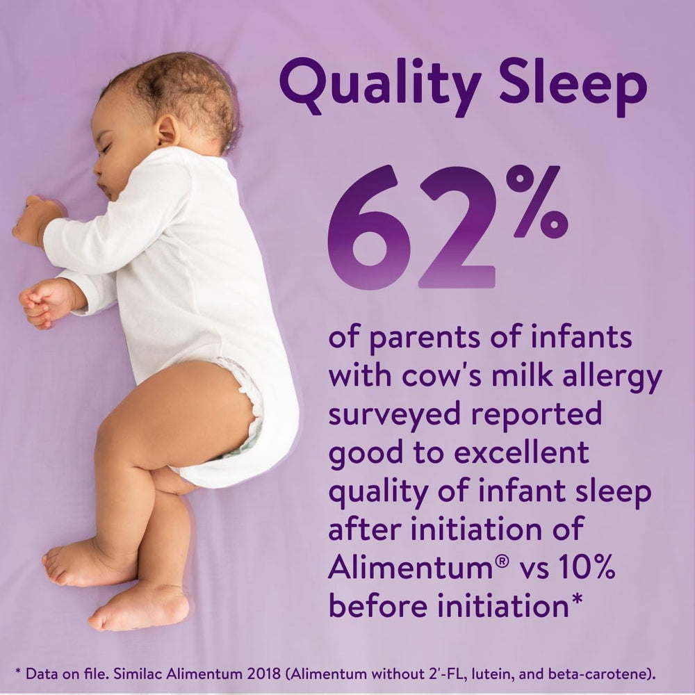 Nighttime feeding with Similac Alimentum for colic support