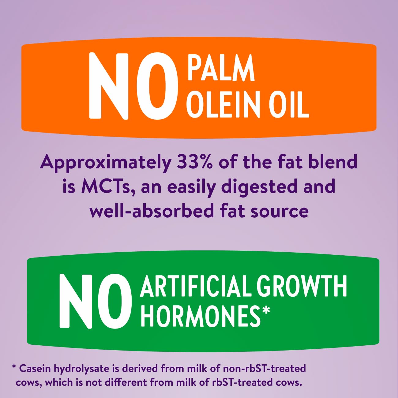 Nutrition facts panel on Similac Alimentum packaging for informed choice