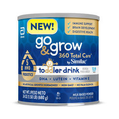 Similac Go & Grow 360 bottle pour for easy at-home mixing.