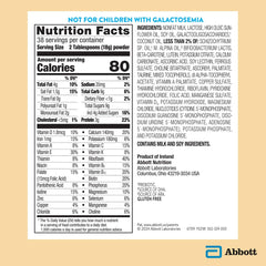 Similac Pure Bliss Irish Farms can nutrition panel highlights non-GMO formula.