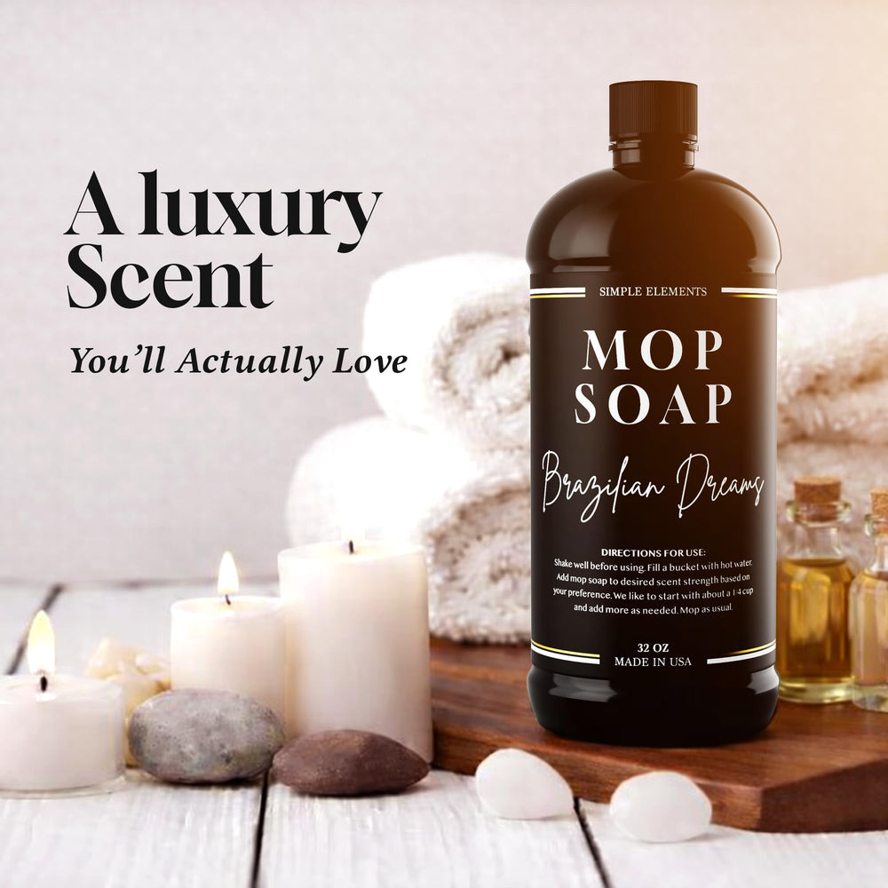 SIMPLE ELEMENTS Brazilian Dreams concentrated formula shows economical use per mop
