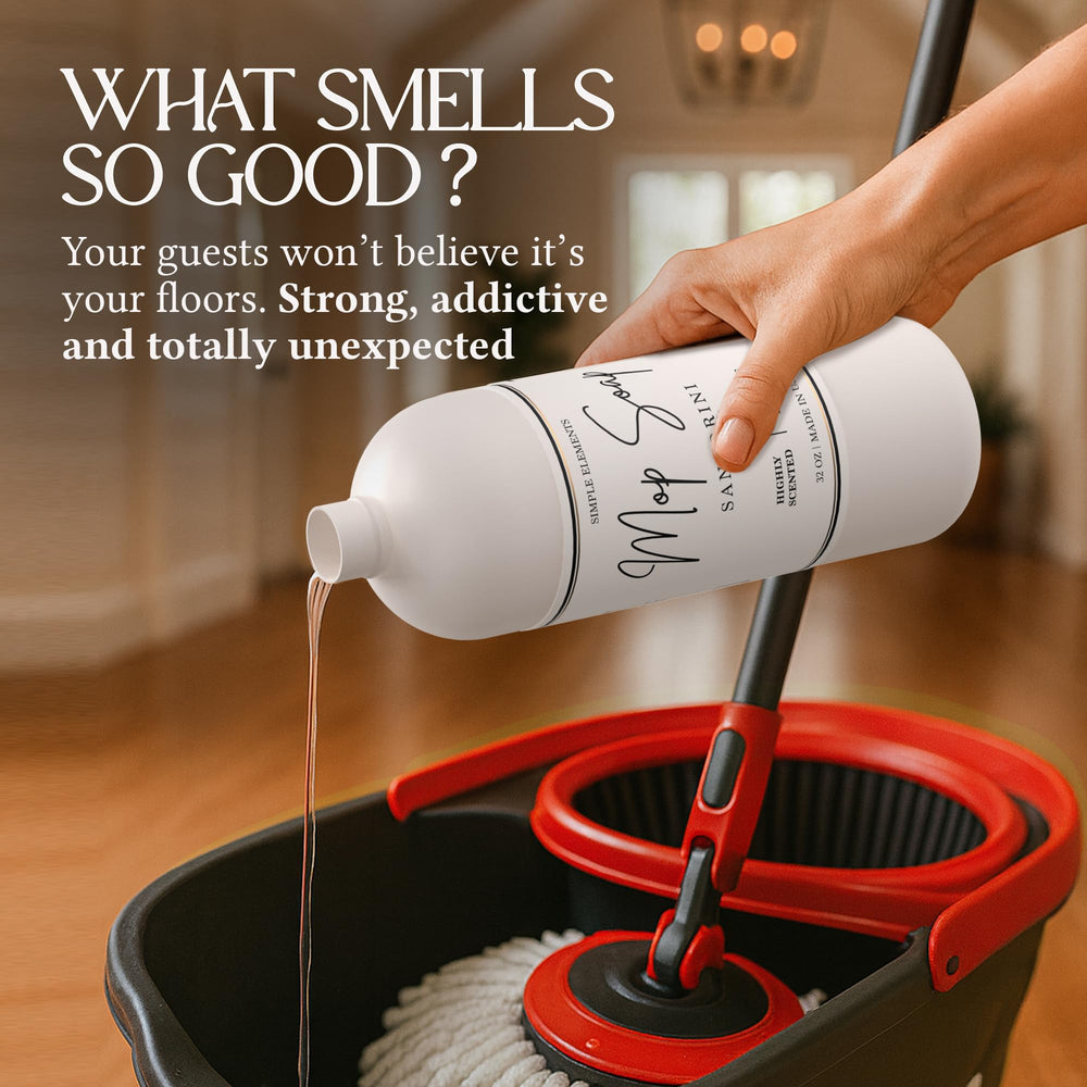 Mop in action with Santorini Silk delivering a low-suds, streak-free clean.