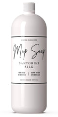 SIMPLE ELEMENTS Santorini Silk Mop Soap bottle ready for luxurious long-lasting fragrance.