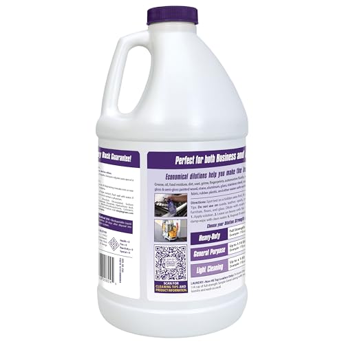 Simple Green lavender cleaner label close-up highlights eco-friendly Safer Choice