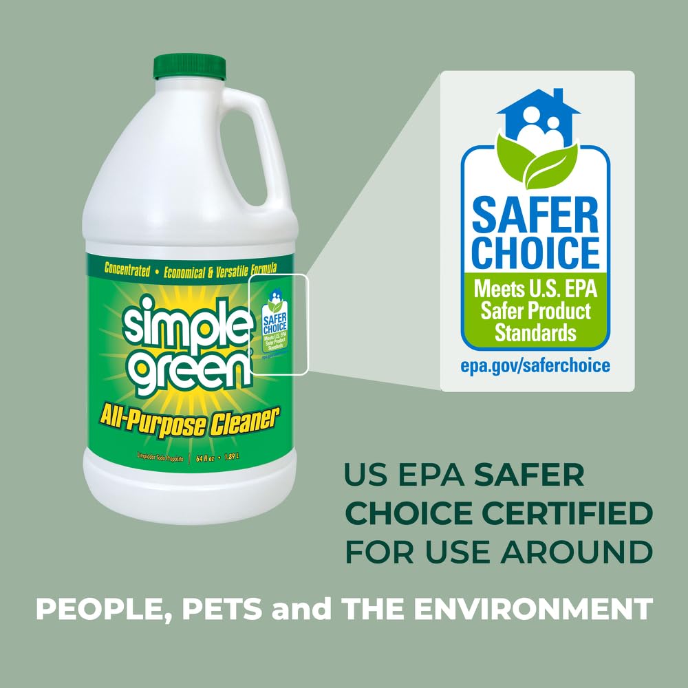 Garage tools and equipment degreased using eco-friendly cleaner.