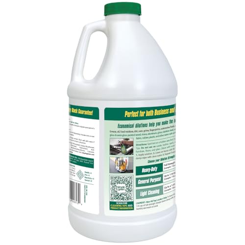 Measuring cup showing dilution for easy daily cleaning with Simple Green.