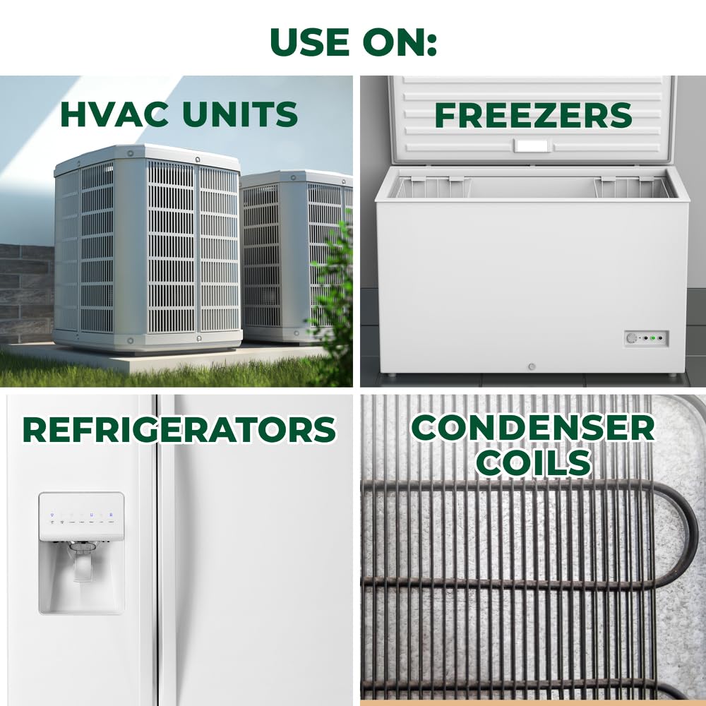 Simple Green Foaming Coil Cleaner self-rinsing action on condensate-producing coils.