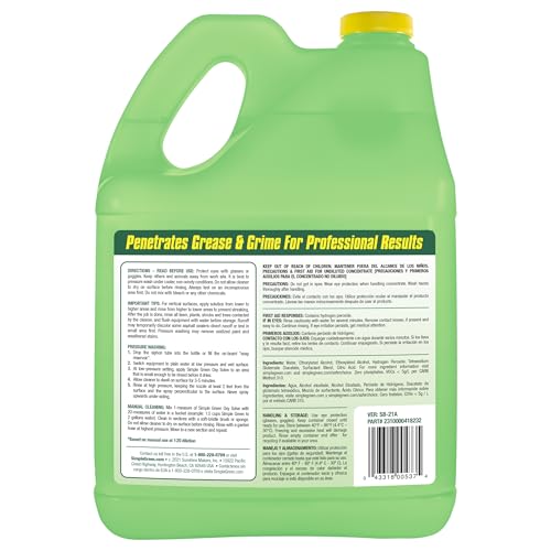 Simple Green Oxy Solve concentrate, ready for dilution for outdoor cleaning