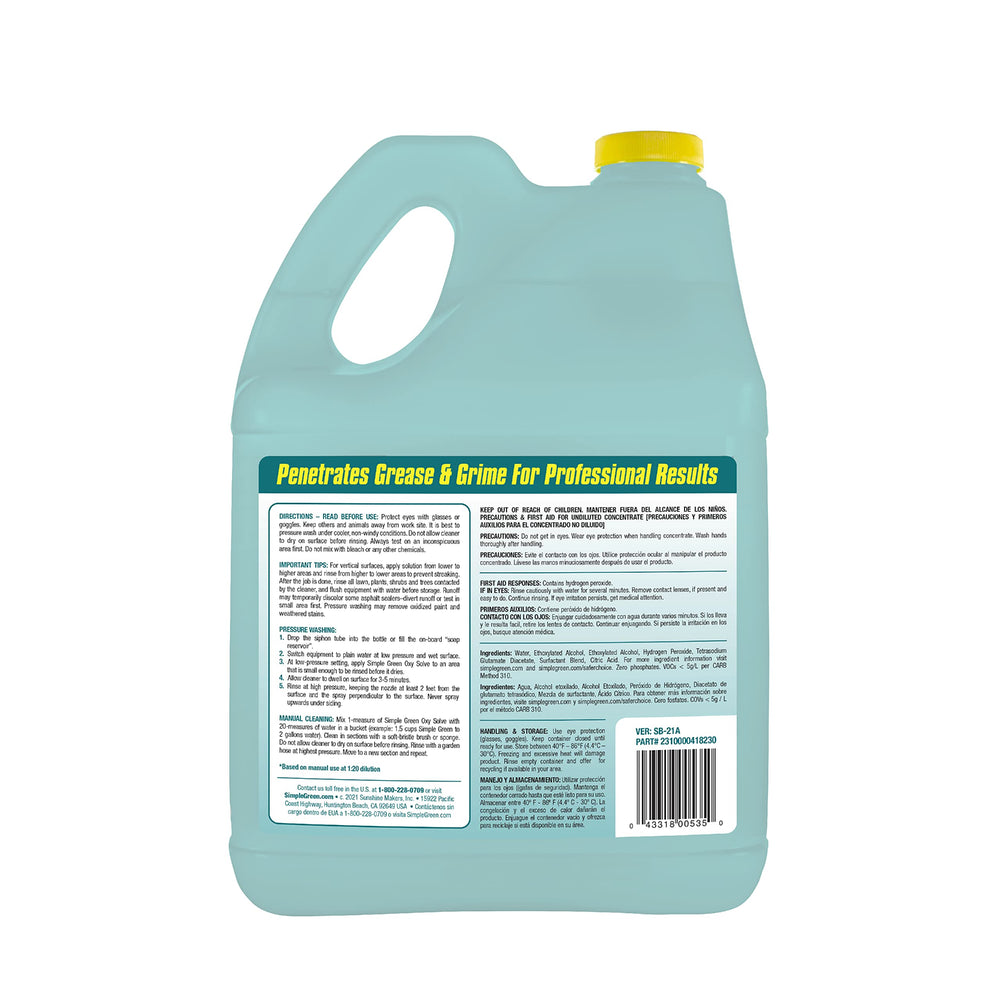 Patio furniture revived with Simple Green Oxy Solve cleaner.