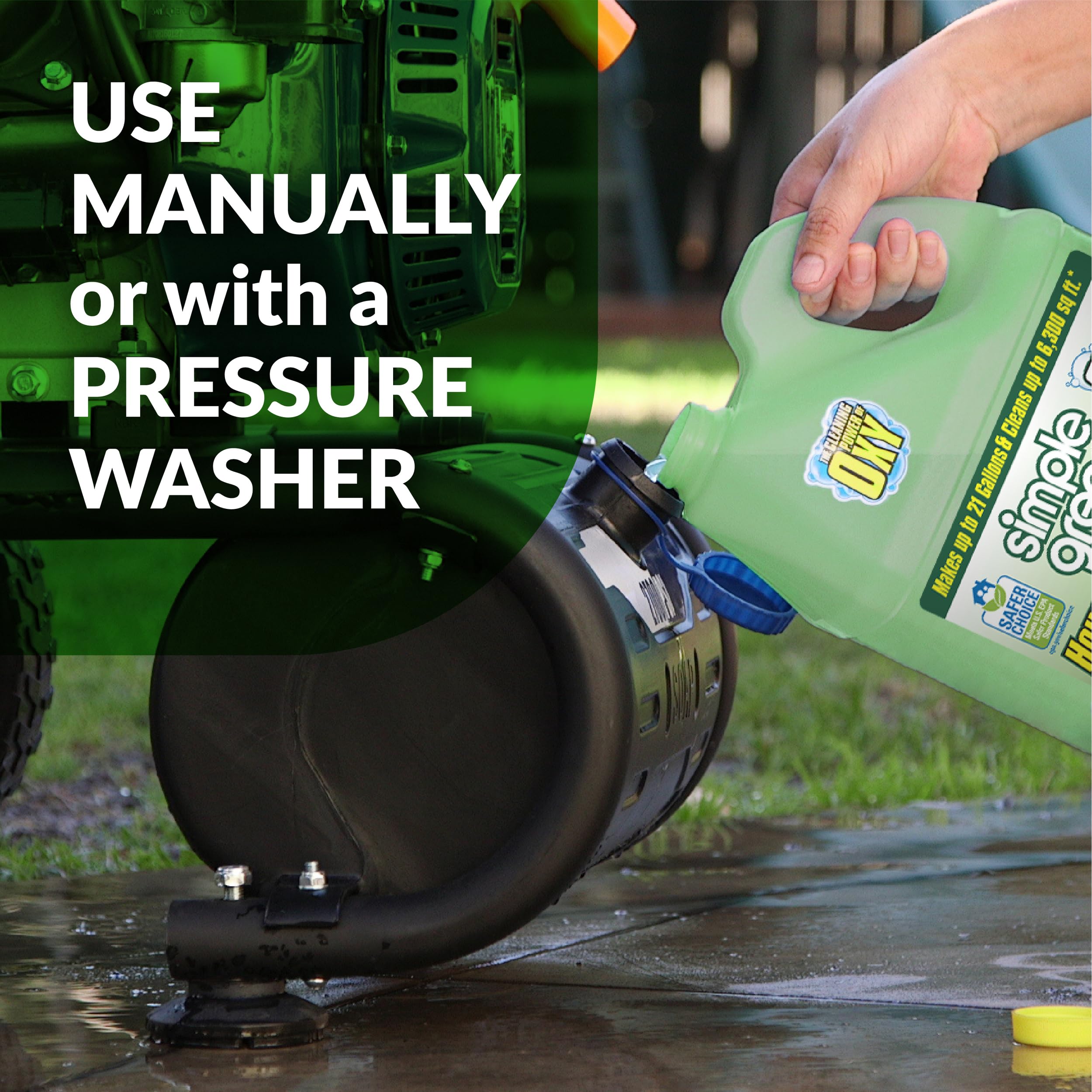 Simple Green Oxy Solve covers up to 6,400 sq ft per gallon