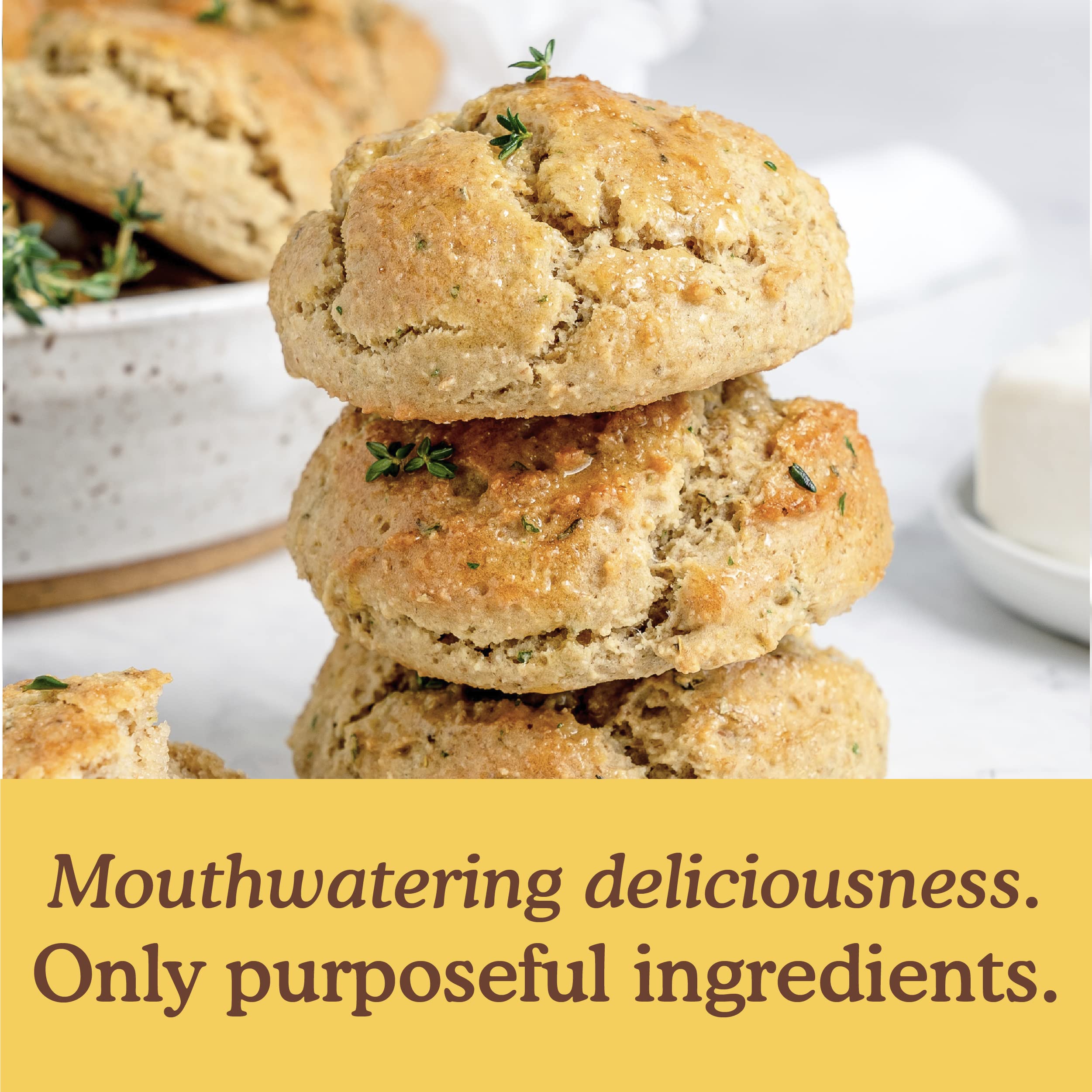 Simple Mills almond flour bread mix ingredients label showcased.