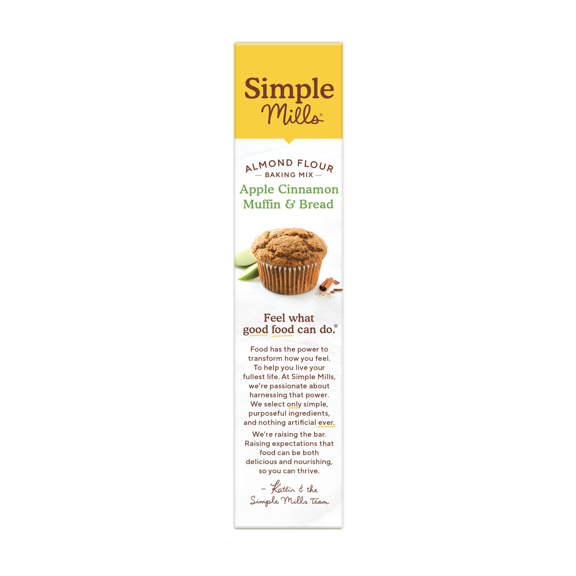 Simple Mills Apple Cinnamon Muffin Mix packaging ready for pantry storage and easy gifting