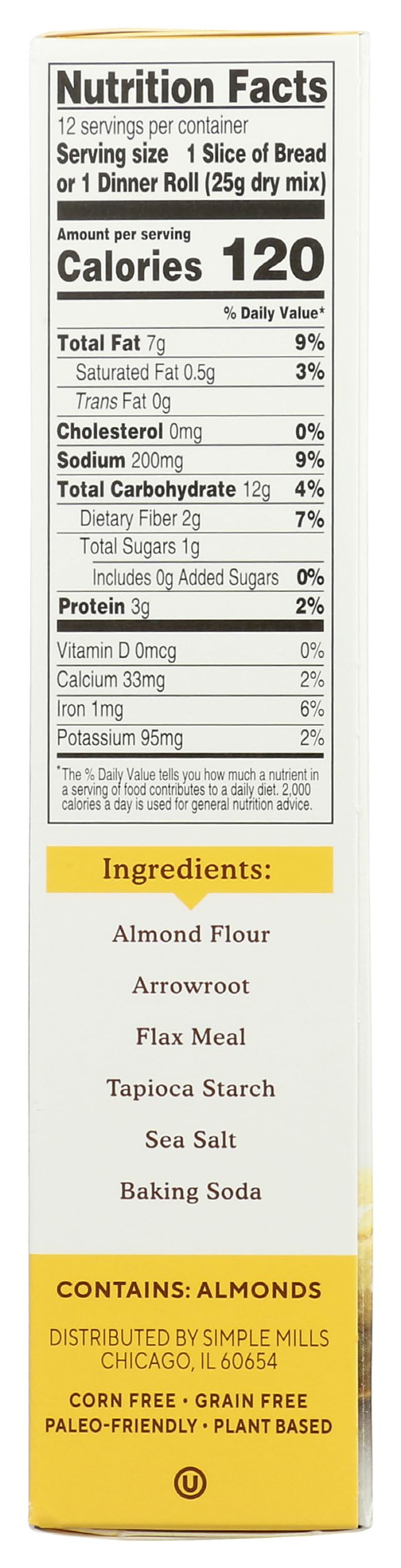 Artisan bread mix packaging suggests versatile gluten-free bread options.