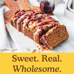 Simple Mills banana bread dry ingredients close-up for easy, wholesome breakfasts.