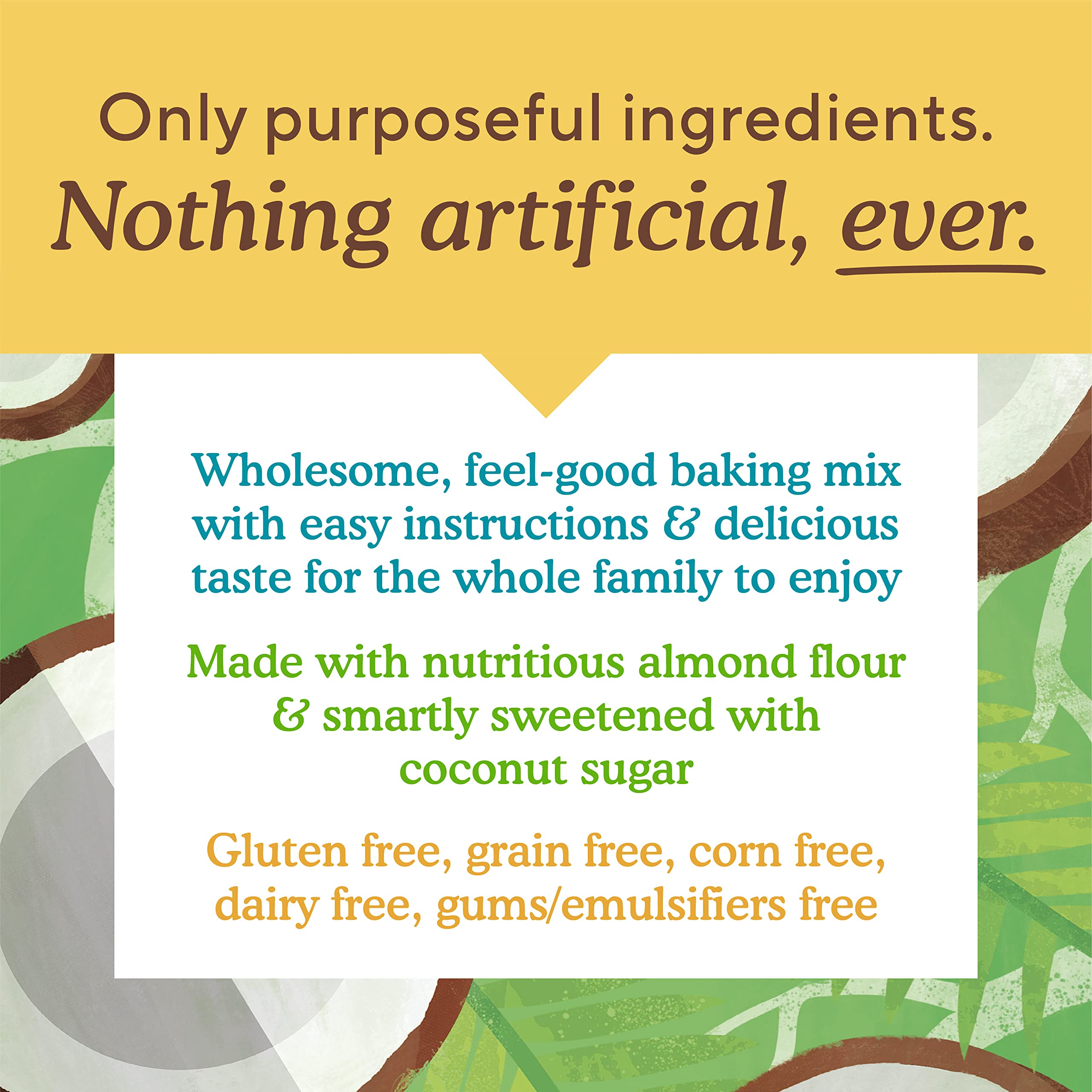 Simple Mills banana bread mix packaging emphasizes shelf-stable pantry snack.