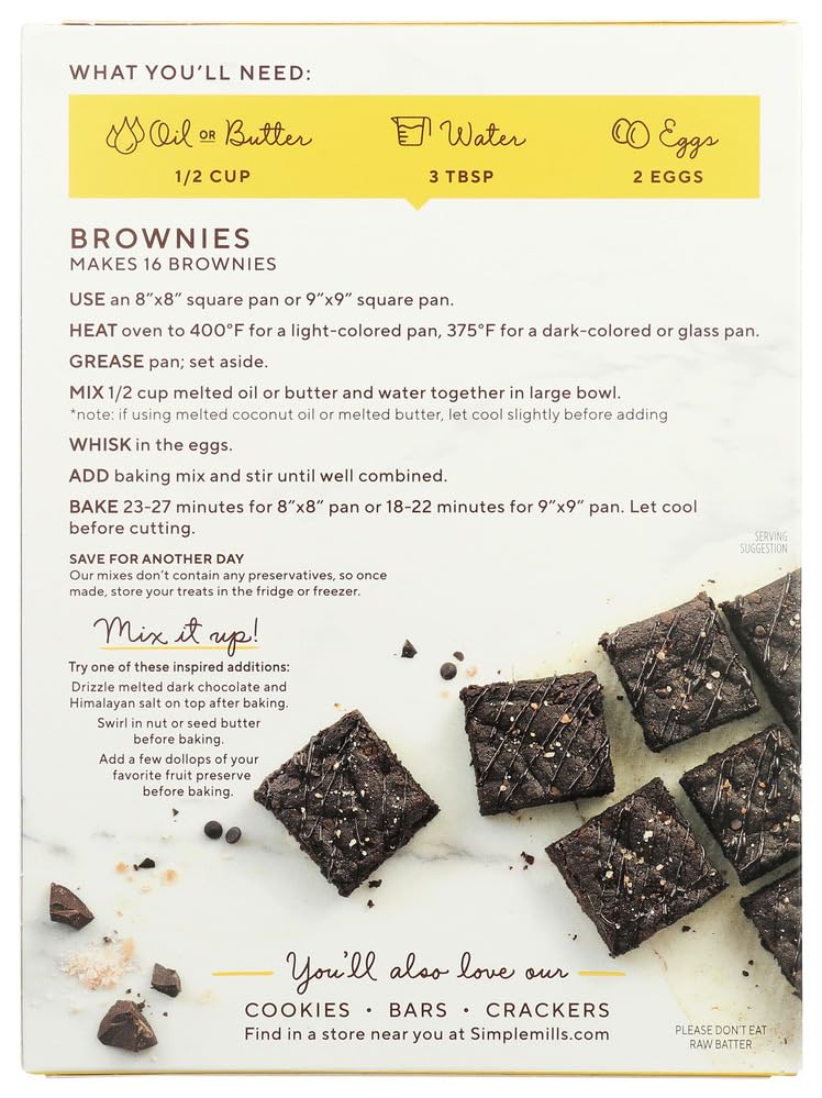 Simple Mills brownie mix bowl-mixing setup invites family baking and kitchen creativity