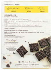Simple Mills brownie mix bowl-mixing setup invites family baking and kitchen creativity