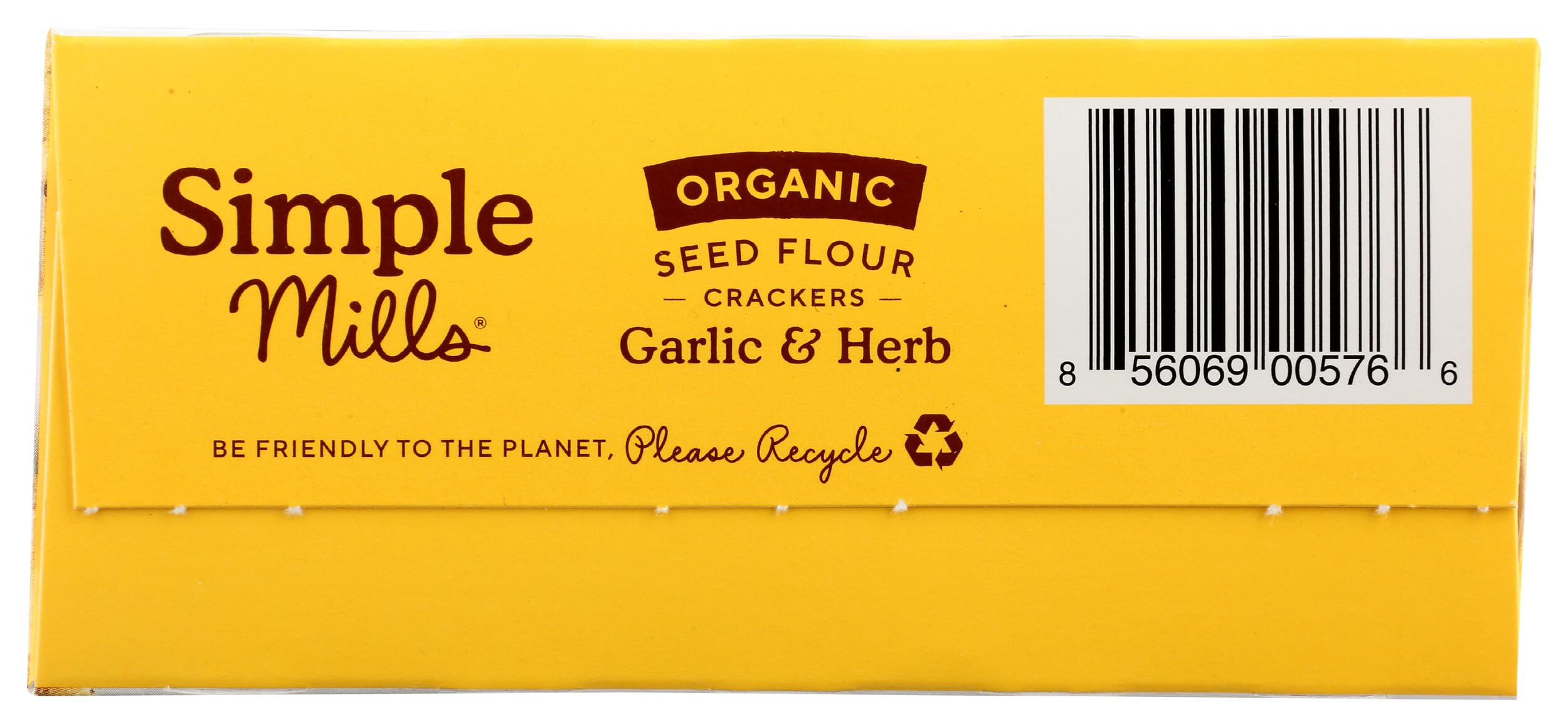 Simple Mills Garlic and Herb Seed Crackers offer a plant-based energy boost in between meals.