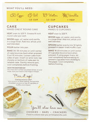 Simple Mills vanilla cake mix ingredients for quick, wholesome baking.