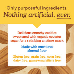 Simple Mills almond flour ingredients list highlights gluten-free and grain-free qualities.