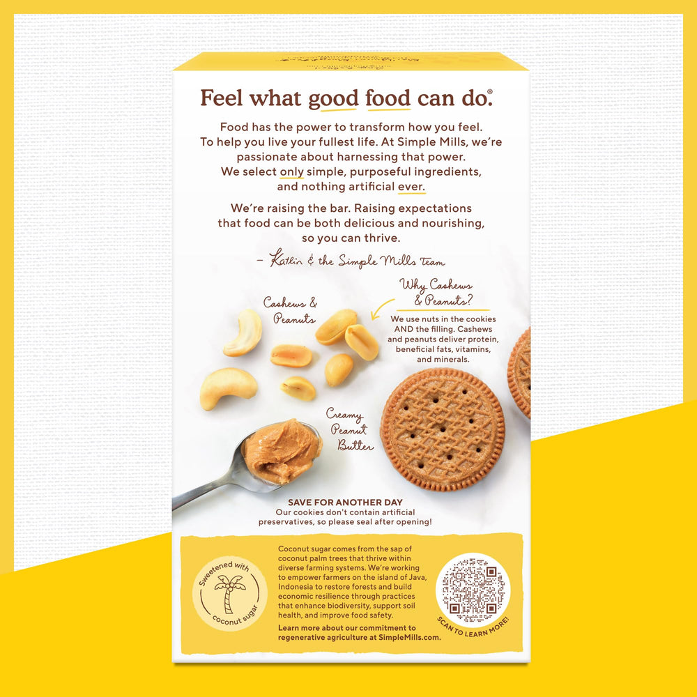 Non-GMO Project Verified seal and packaging badge on the cookies.