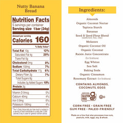 Simple Mills Nutty Banana Bread Bar unwrapped reveals soft almond-flour texture