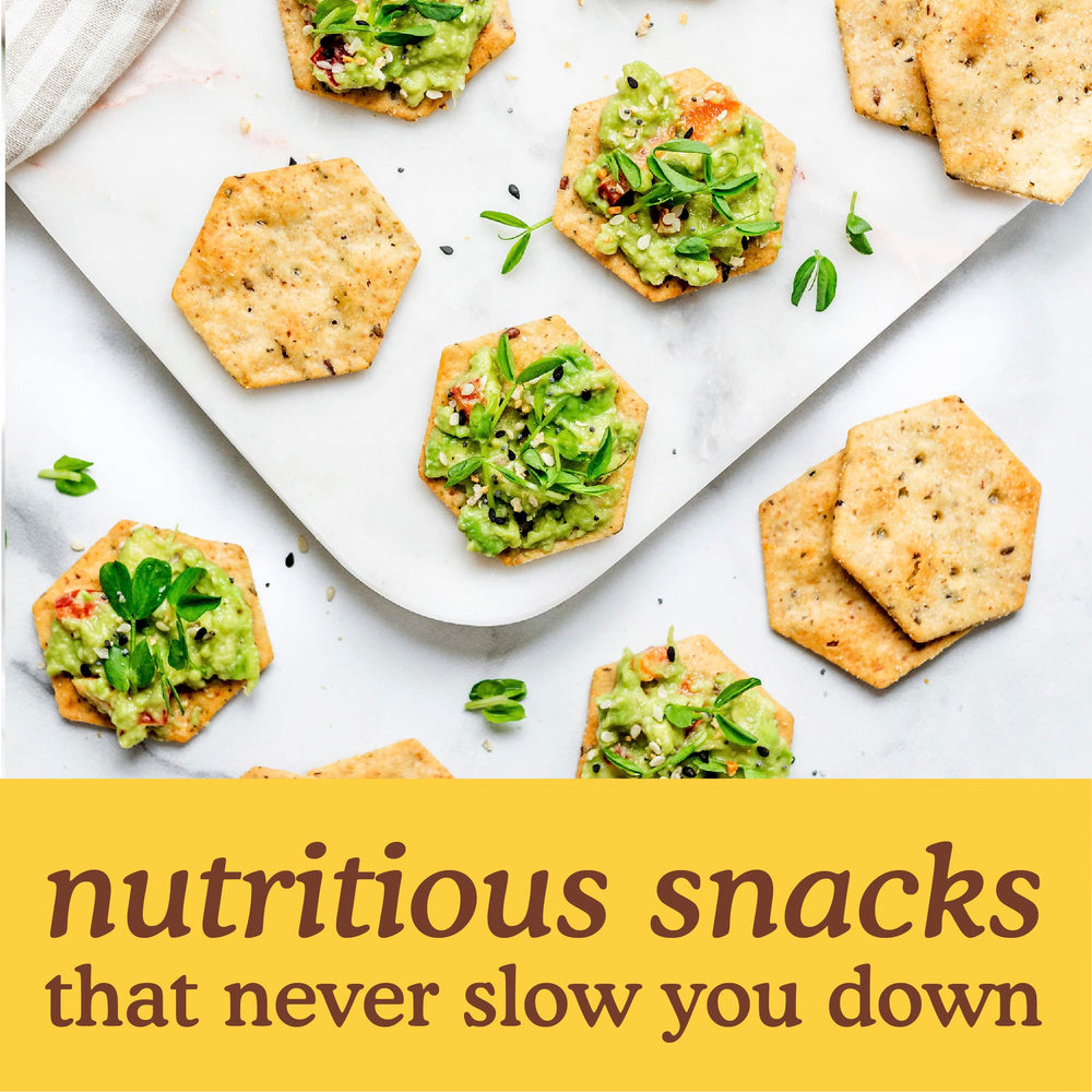 Simple Mills Original Seed Crackers ingredients label shows clean, gluten-free, corn-free options