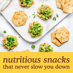 Simple Mills Original Seed Crackers ingredients label shows clean, gluten-free, corn-free options