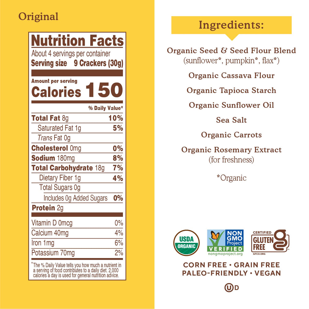Simple Mills seed crackers pantry snack pack offering grain-free energy during busy days