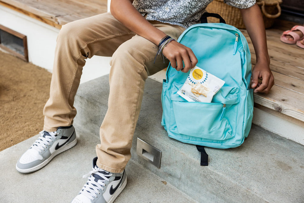 Two boxes of Simple Mills crackers shown for convenient on-the-go snacking