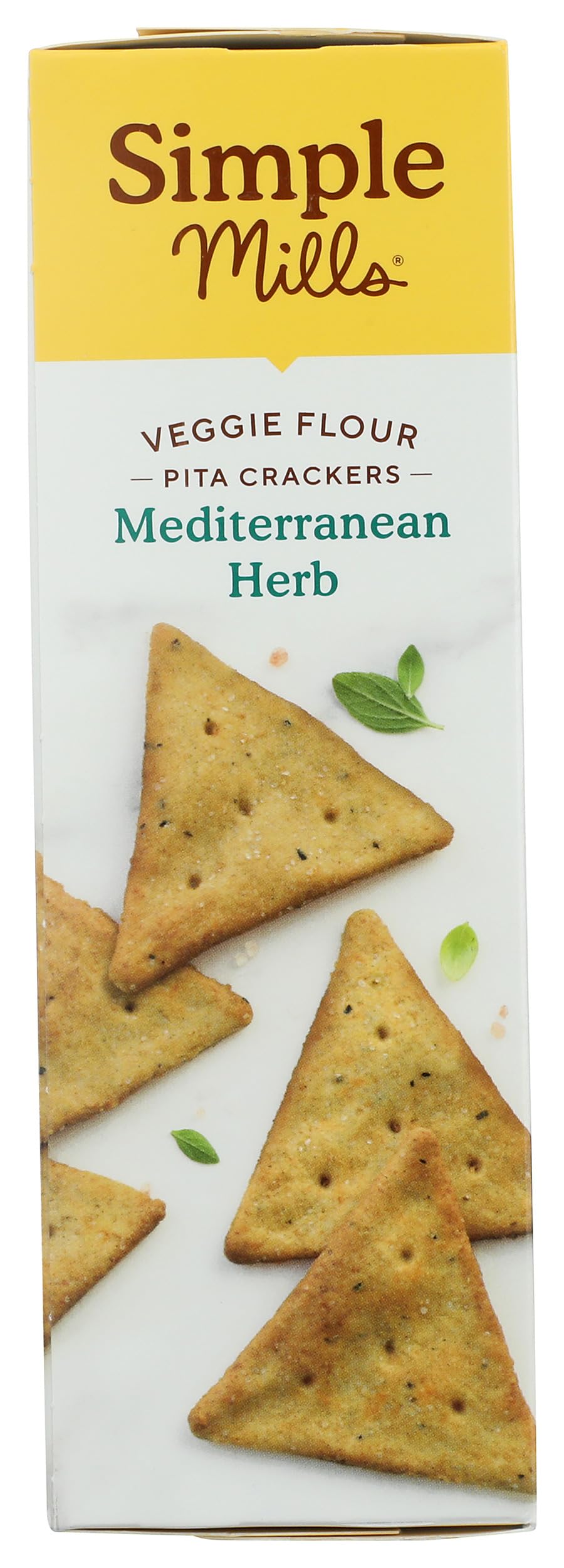 Simple Mills Veggie Pita Crackers herbs and crisp texture close-up