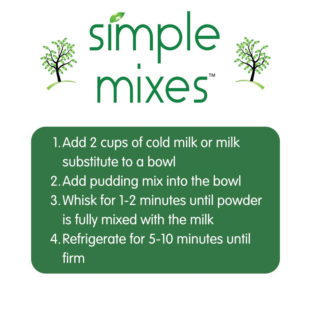 Simple Mixes dairy or dairy-alternative options enable flexible prep.