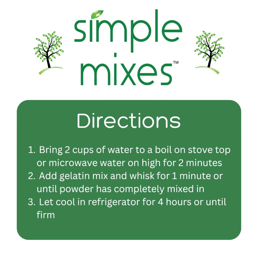 Simple Mixes Strawberry Gel Dessert kosher gluten-free gelatin for inclusive snacking