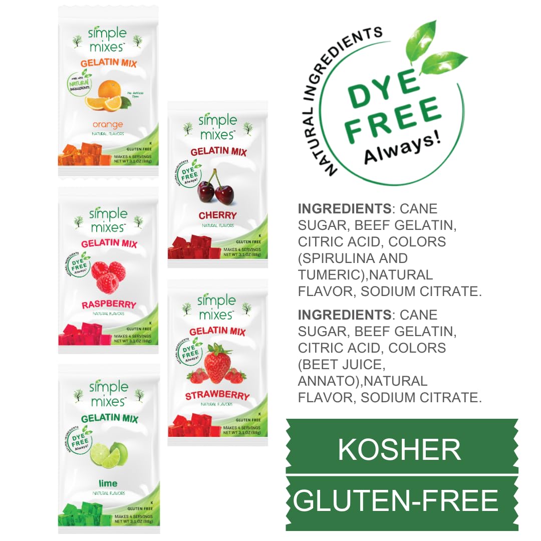 Simple Mixes lime gelatin dessert delivers zingy flavor and ready servings.