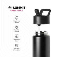 Simple Modern Kids Summit 14oz stainless steel construction for durable use.