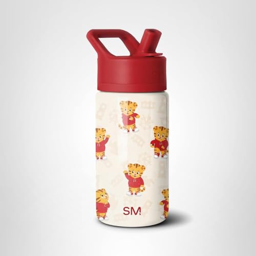 Simple Modern Kids Summit bottle daniel tiger pattern closeup