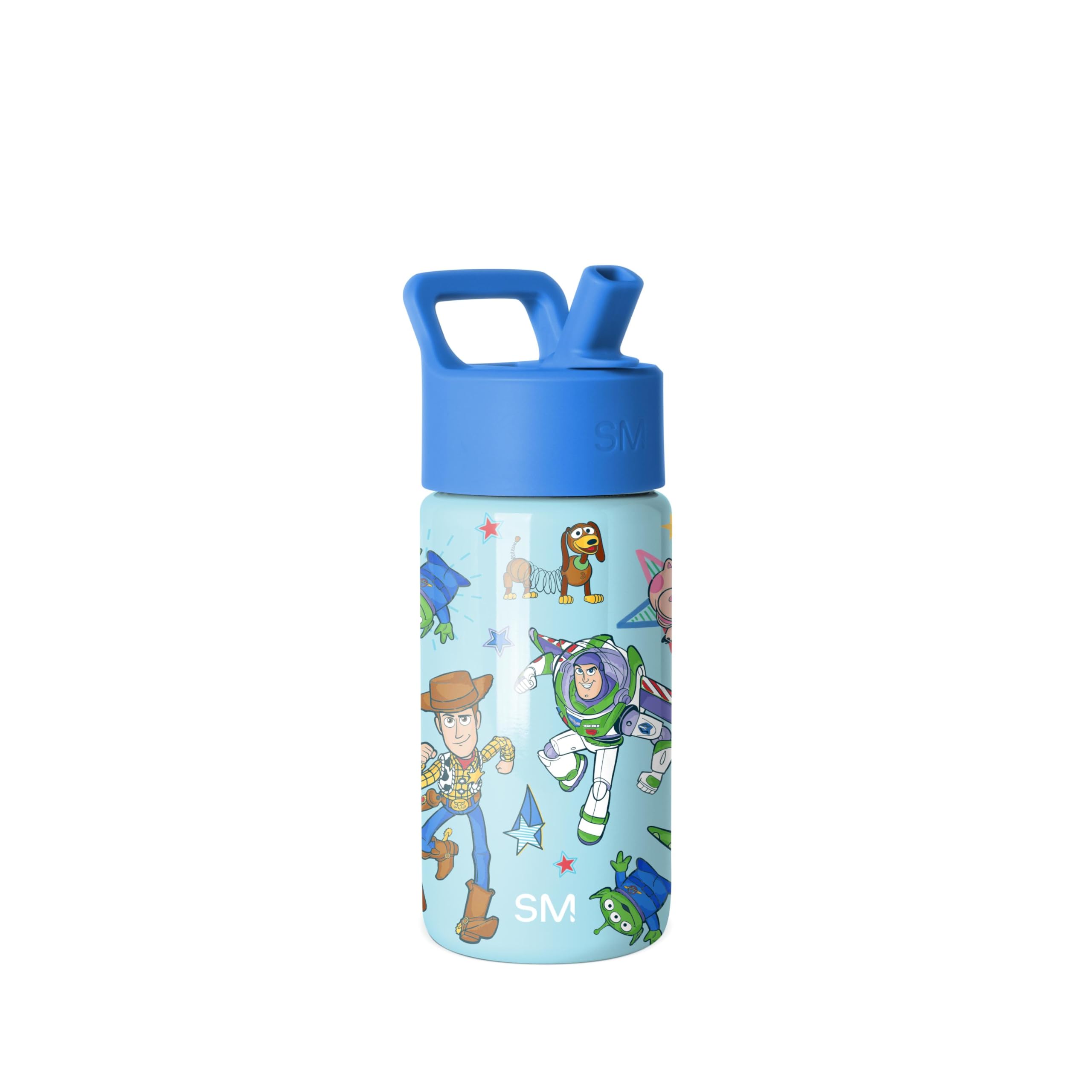 Simple Modern Kids Summit bottle with straw lid closed shows leakproof design.