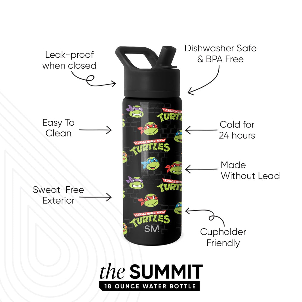 Simple Modern Summit Kids bottle showing dishwasher-safe design for quick cleanup