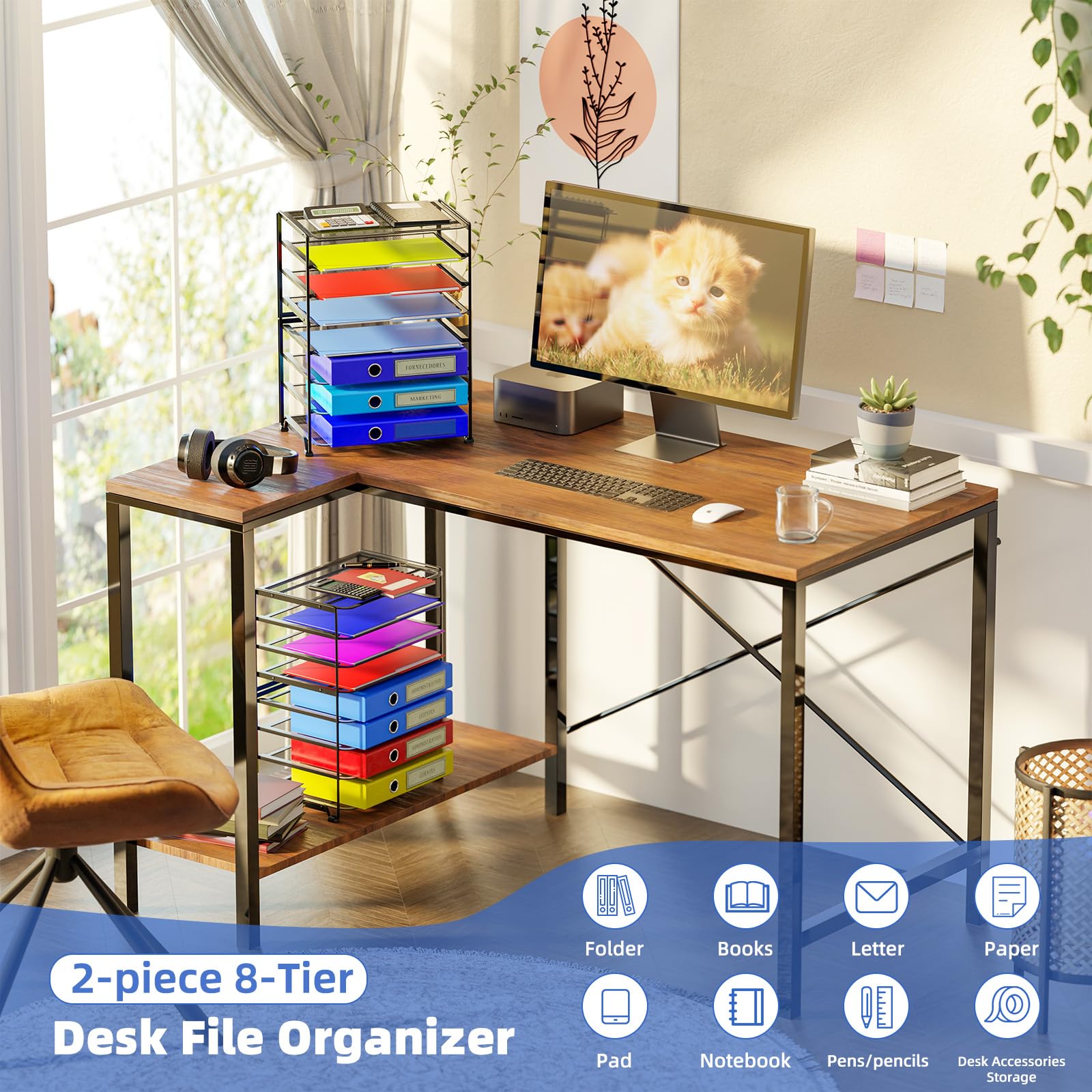 Simple Trending 2-Pack saves space while expanding desktop storage.