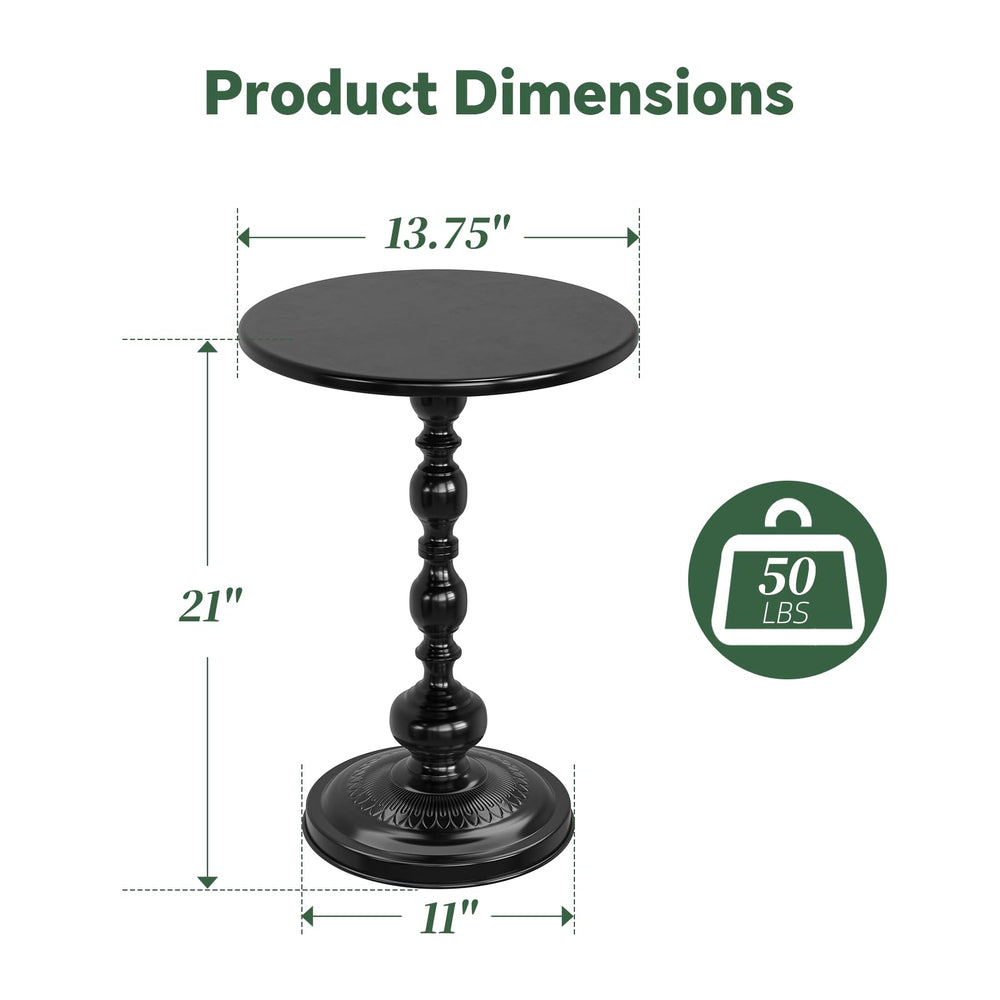 Simple Trending round-table edge close-up with smooth edges and rust-resistant finish