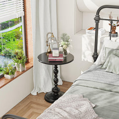 Simple Trending small side table round base angle highlighting stable portable design