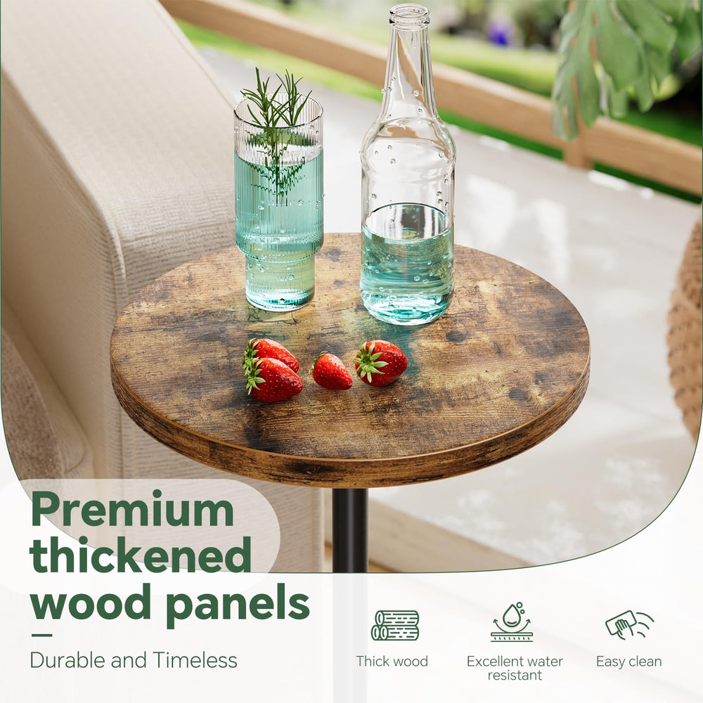 Simple Trending versatile table by sofa or tub for snacks.